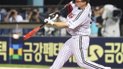 위닝·위닝·위닝·위닝·위닝! LG 9연승 대신 5연속 시리즈 우세…문성주 결승타로 롯데에 7-4 역전승