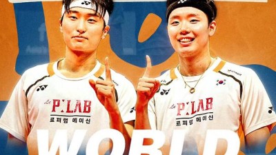 [오피셜] 한국 배드민턴 세계신기록 세웠다…그런데 안세영 아니네→서승재-김원호, 5개 종목 통틀어 랭킹포인트 역대 최고점