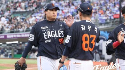 '6연패 탈출' 한화 마침내 이겼다…류현진 7이닝 완벽투+페라자 3안타→롯데 5-0 제압 [사직:스코어]