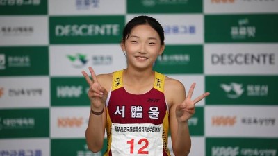 ‘성인보다 빨랐다’ 여중생 왕서윤, 100m 11초83 ‘17년만 부별 한국기록’ 종별선수권 우승
