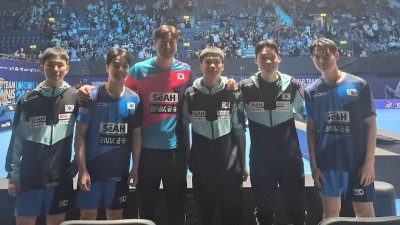 '韓 남자 탁구, 최강 中 꺾었다' 19살 막내, 2승 기염…신유빈 부상에 女 대표팀은 2연패