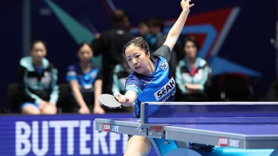 '신유빈 2승' 여자탁구, 싱가포르 꺾고 세계선수권 8강행…중국과 격돌