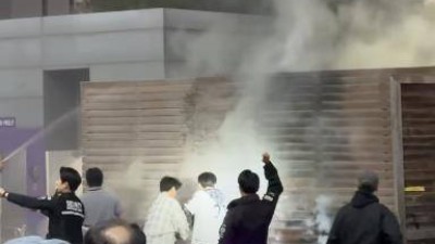 수원구장 화재, 프로야구 관람하던 휴무 소방관들이 진압