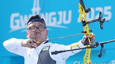 믿었던 김우진마저 흔들렸다…한국 양궁, 월드컵 혼성 단체전 아쉬운 銀→중국에 3-5 무릎