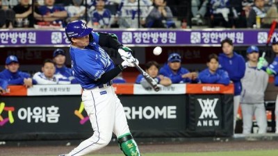 전병우 그랜드슬램… '파죽의 8연승' 삼성, LG 꺾고 2위 도약