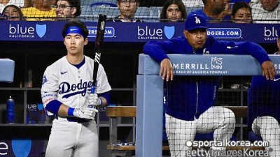 다저스 감독 '극찬→설교' 분위기 급변 김혜성, 또 선발 기회 받았다…팀 승리 돕는 선수 믿음에 보답할까? SF전 9번 타자 2루수 선발 출전
