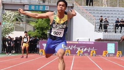 육상 조엘진, 남자 200ｍ서도 깜짝 역주…20초50 '역대 4위'