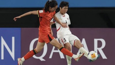 '0-2→2-2 잘 따라잡았는데…' 中 눈물 펑펑, 北 '해트트릭'에 당했다…'U-17 女 결승 진출 실패→월드컵 출전권은 확보'