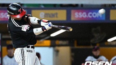 비거리 140m, 괴력의 홈런포...박동원, 개막전 이후 48일 만에 홈런 터졌다