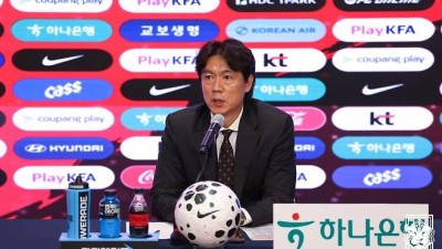 [SPO 현장] 홍명보 감독 소신발언 “월드컵 32강 진출, 내 목표 아니다…1차적인 목표일 뿐”