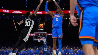 괴물 그 자체였다. 41P-24R 웸반야마. 2차 연장 완벽 지배. MVP SGA 에이스 맞대결 완승. 샌안토니오, 2차연장 혈투 끝 122-115, 서부 파이널 1차전 승리