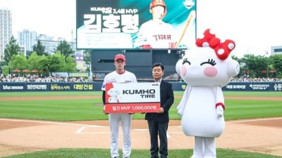 '타율 0.289·OPS 0.799' 김호령, KIA 3~4월 MVP 선정
