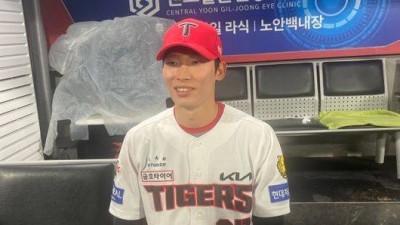 레전드와 나란히 3홈런 미친 타격...김호령, 19살 리드오프 특별소환 너무 열심히 해 자극받았다