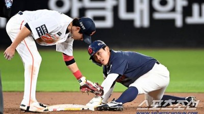 김경문 감독, 허인서 적극 보호 → 어떤 주전 포수도 도루 3개 줄 수 있다 대형 유망주 향한 애틋한 진심 [대전 현장]
