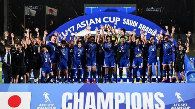 '한국 8강 탈락인데' 日축구 '또' 아시아 제패, 中 꺾고 U17 아시안컵 우승