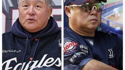 김경문 한화 감독, 가을야구 관계없이 재계약?...김태형 롯데 감독은 가을야구 필수