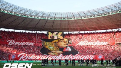 '역사 함께 썼다' 김민재, 바이에른 더블 완성...케인 해트트릭 폭발→DFB-포칼 우승