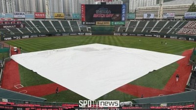 전날은 강우콜드→과연 오늘은? 사직 롯데-LG전 개시 가능할까…시시각각 변하지만 비예보 있다