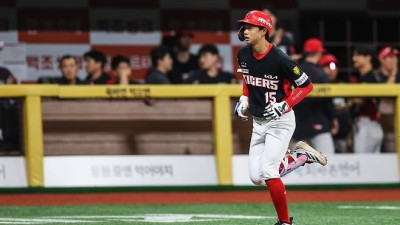 KIA '히트 상품' 박재현, KBO 역대 46번째 1회초 선두타자 초구 홈런 폭발 [고척 현장]