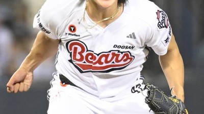 'ML 4개 구단 집결' 159㎞ 전력투 어필됐을까…포효 또 포효, 에이스의 가치는 보여줬다