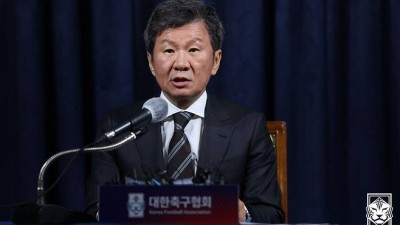 [오피셜] 대한축구협회 정몽규 회장, 사의 표명...북중미 월드컵 직후 협회장 자리에서 물러난다