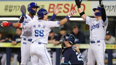 '3:7→8:7' 삼성 이걸 뒤집네! 역시 강하다…박승규 3점포+김성윤 결승타로 NC 제압→2위 도약 [대구:스코어]