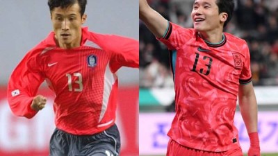 [솔트레이크 현장]아들아! 대견스럽고 고맙다 '월드컵 4강 주역'이을용 아들 이태석, 아버지와 똑같은 '13번' 달고 '꿈의 무대'로