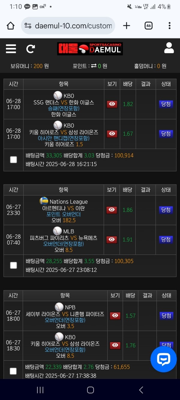 대물 후기