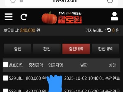 할로윈 사이트 후기